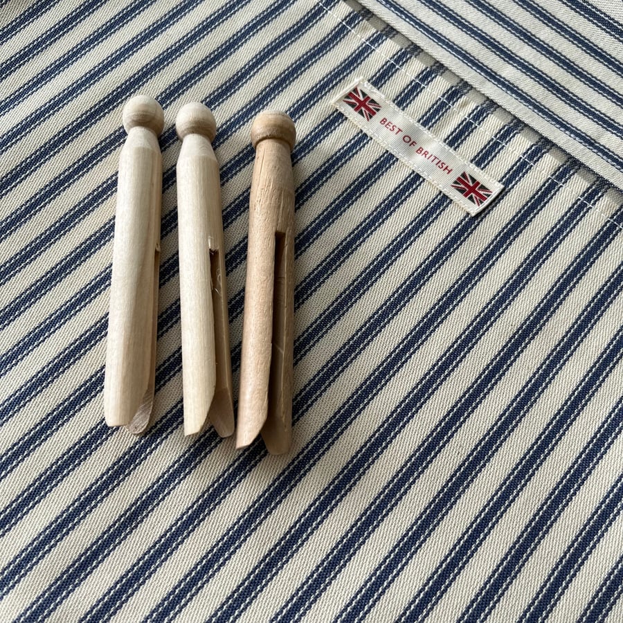  Cotton Ticking Peg Bag 