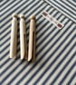  Cotton Ticking Peg Bag  - Image 1