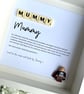 Mum Mummy Scrabble Minifigures Frame Personalised  - Image 7