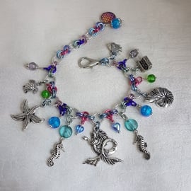 Beautiful Mermaid Charm Bracelet 