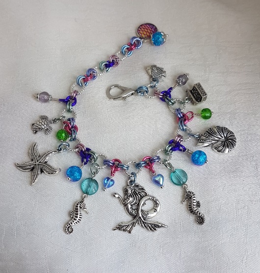 Beautiful Mermaid Charm Bracelet 