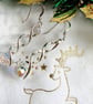 Sparkly Chrystal globe earrings on a twisted silver fitting - Christmas gift - Image 2