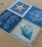 Four 'Nautical & Fish' Paper Napkins - Image 3