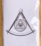 All Seeing Eye - Masonic - Single or Pack of Six Greeting Cards with Envelopes - Image 2