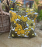 Seventies St Michael floral cushion cover with frayed edge