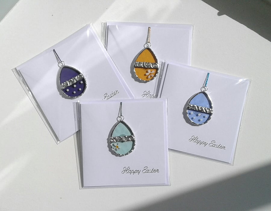 Easter Stained Glass Charm Card