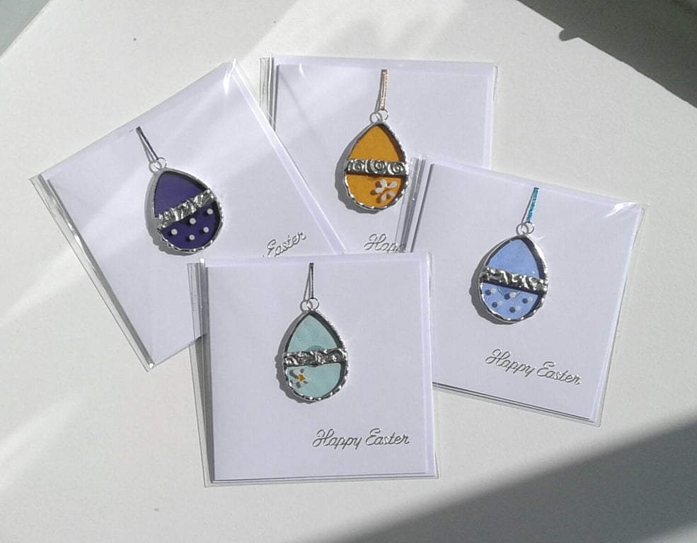 Easter Stained Glass Charm Card