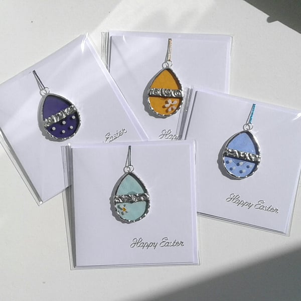 Easter Stained Glass Charm Card