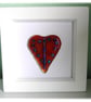 Mini Dichroic Heart in Box Frame Fused Glass Picture 001 - Image 2