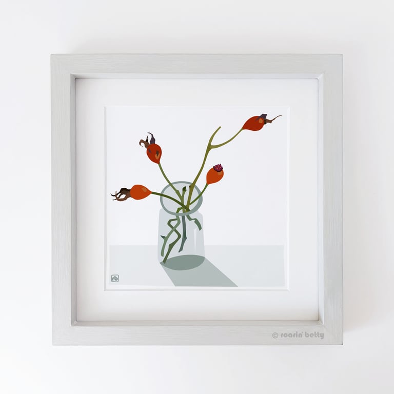 Rose Hips No2, original Giclee print