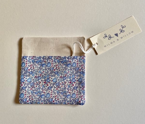 Liberty washable face mask bag- pouch- storage