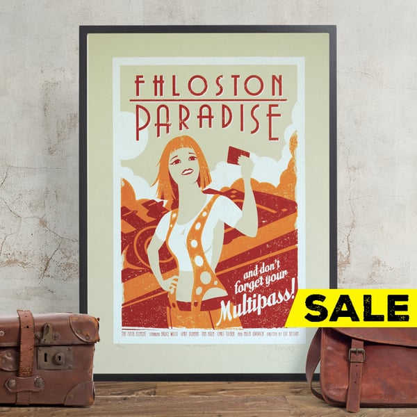The Fifth Element Hand Pulled Limited Edition Screen Print