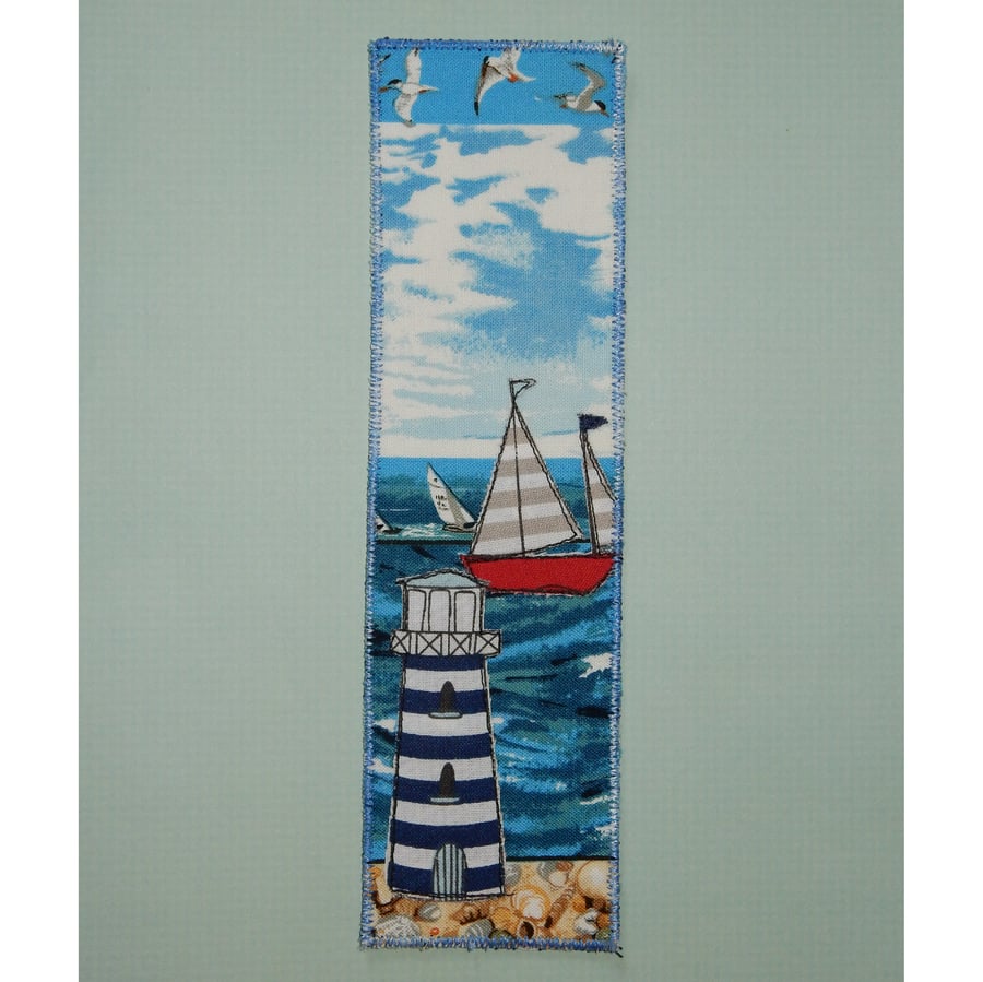 Bookmark Lighthouse and yacht