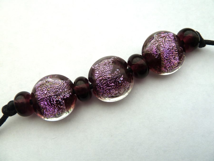 purple sparkle beads