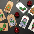 Stunning handmade quilled Xmas gift tags