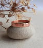 Hammered Copper Band Ring for Finger or Thumb - Image 4