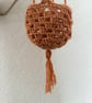 Handmade Crochet Plant Hanger - Rustic Hanging Plant Holder - Boho Home Decor - Image 3
