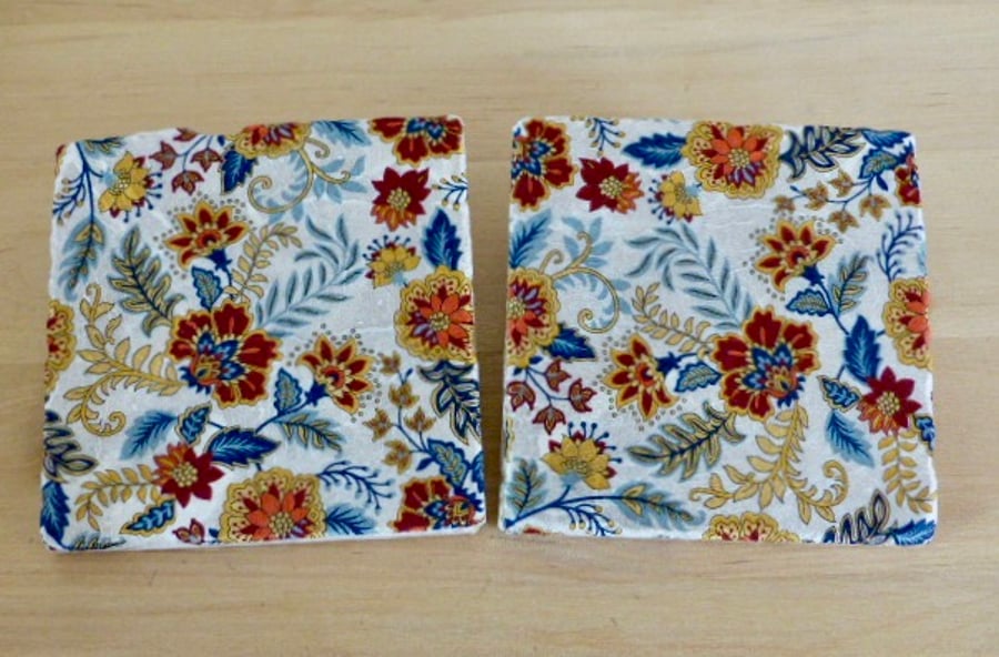 Marble 'Paisley' Coasters