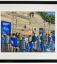 Chelsea F.C Stamford Bridge, Framed Football Art Print. 14" x 11" Frame Size