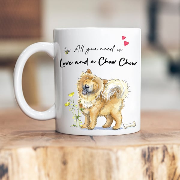 Love and a Chow Chow Ceramic Mug