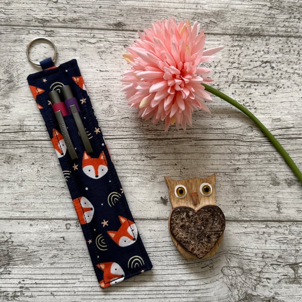 Fox Print Lanyard Pen Holder Teacher Pen Holder Nurse Pen Holder Hands Free Pen 