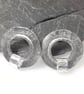 large circular sterling silver stud earrings - Image 10
