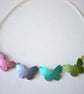 Butterfly necklace in rainbow colours - Image 2