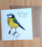 British Songbirds: Blank Square Note Cards - Mix & Match x4 Cards