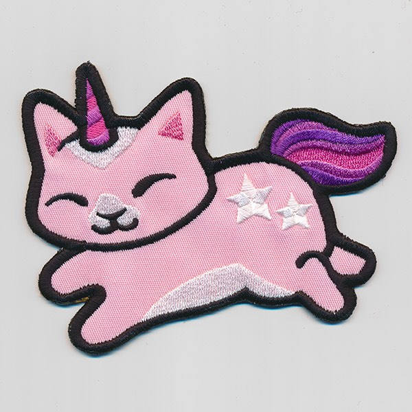 Unicorn Cat Embroidered patch for jackets, sweatshirts,bags & more.