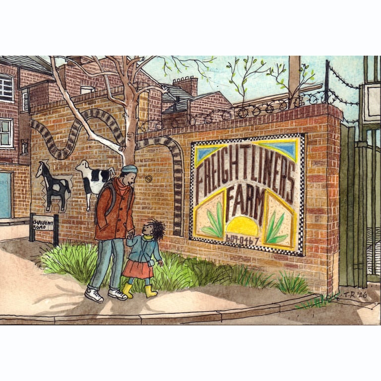 Freightliners Farm print, A4 and A5 sizes