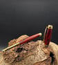 Handcrafted Cocobolo Wood Fountain pen with Gold and Black Titanium finish