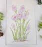 Crocus original hand-painted watercolour painting  - Image 3