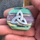 Pagan Triquetra Brooch.