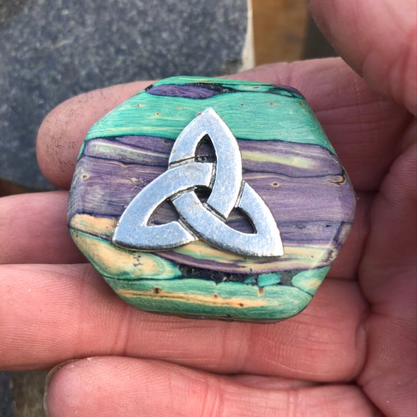 Pagan Triquetra Brooch.