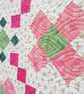 Green and Pink Patchwork Quilt - Image 2