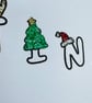 Pack of 3 adult Christmas cards, rude sweary cheeky naughty, hand painted  - Image 7