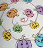 Pumpkin Bunting, Halloween Decorations, Kawaii, cute pumpkin decorations - Image 3