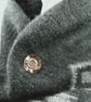 Flower Brooch, Copper and Sterling Silver Lapel Pin - Image 6