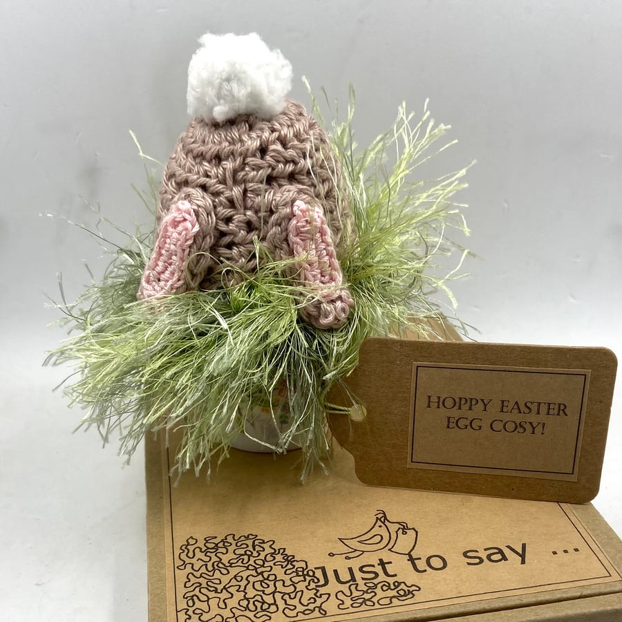 Crochet Rabbit Hole Egg Cosy -  Letterbox Gift