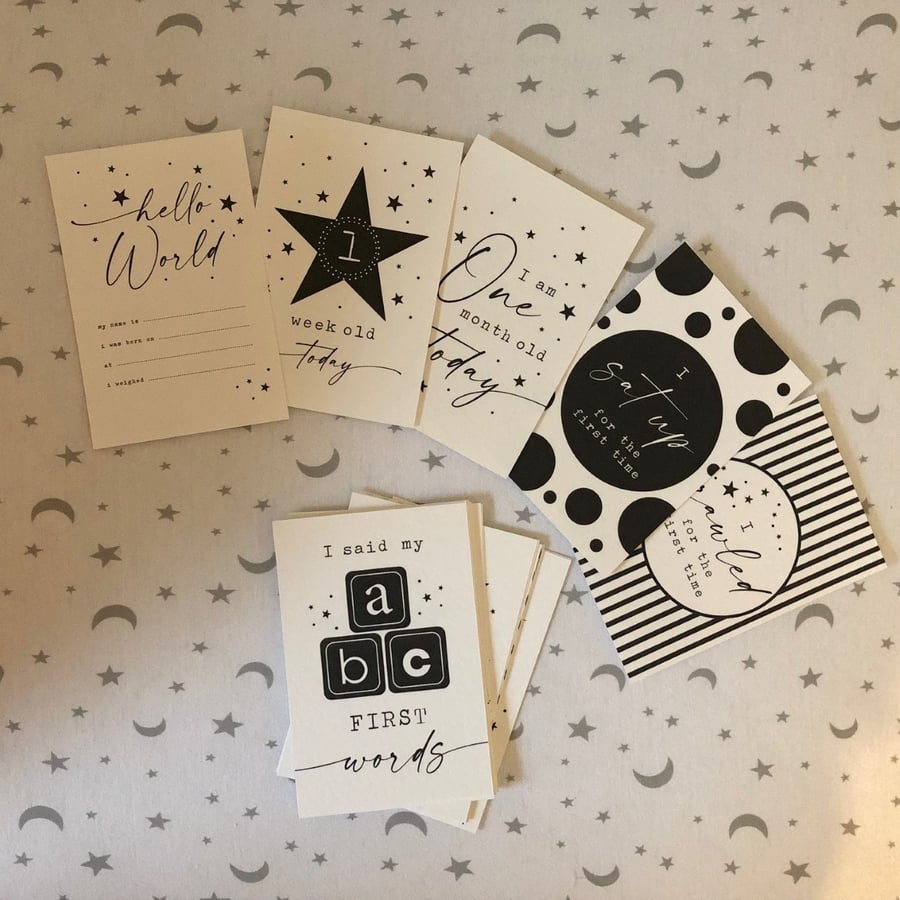 Baby MILESTONE cards - pack of 24