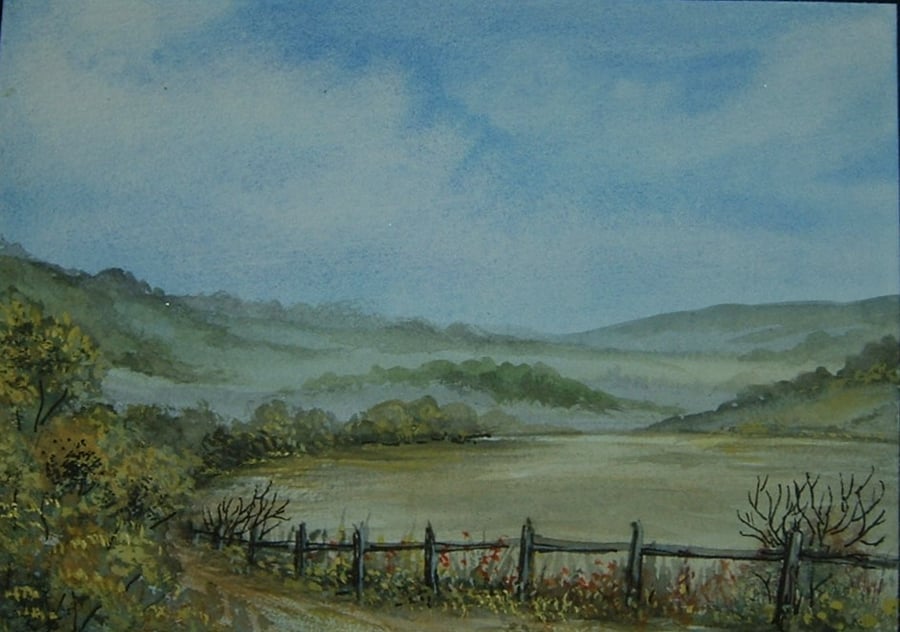watercolour landscape art painting ( ref f 508)