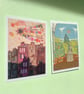 Glasgow WestEnd postcards 