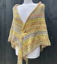 Chrysanthemum Alpaca Mushellka Textured Lace Handmade Shawl Wrap Scarf - Image 2