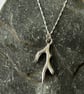 Silver Seaweed Necklace - Image 4
