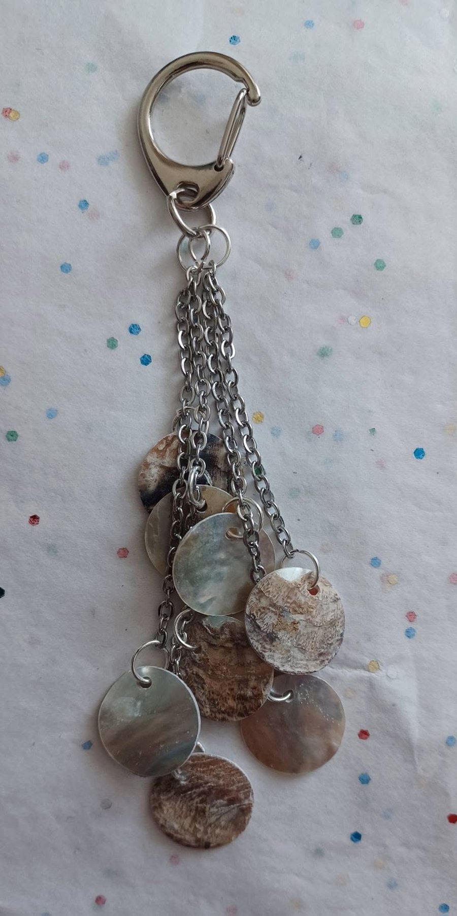 Handmade Natural Shell Bag Charm