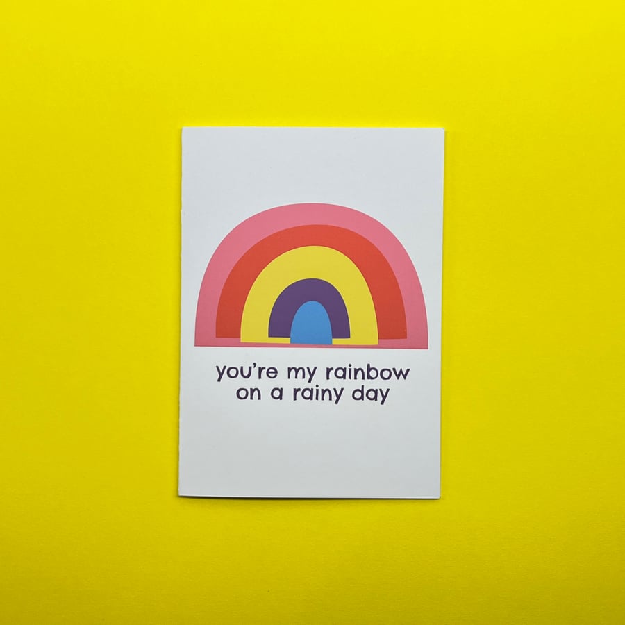 Friendship Card, You Are My Rainbow