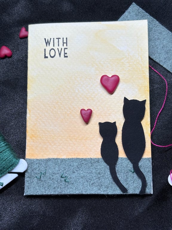 Big Cat, Little Cat Card (Version 2)