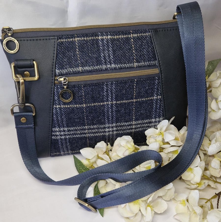 Yorkshire tweed crossbody bag