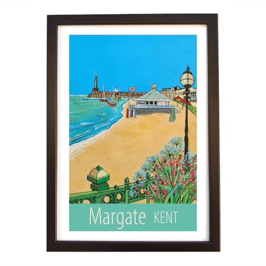 Margate travel poster print by Susie West