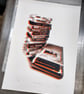 Retro Video Computer Gamer Hand Pulled Limited Edition Screen Print - Image 3